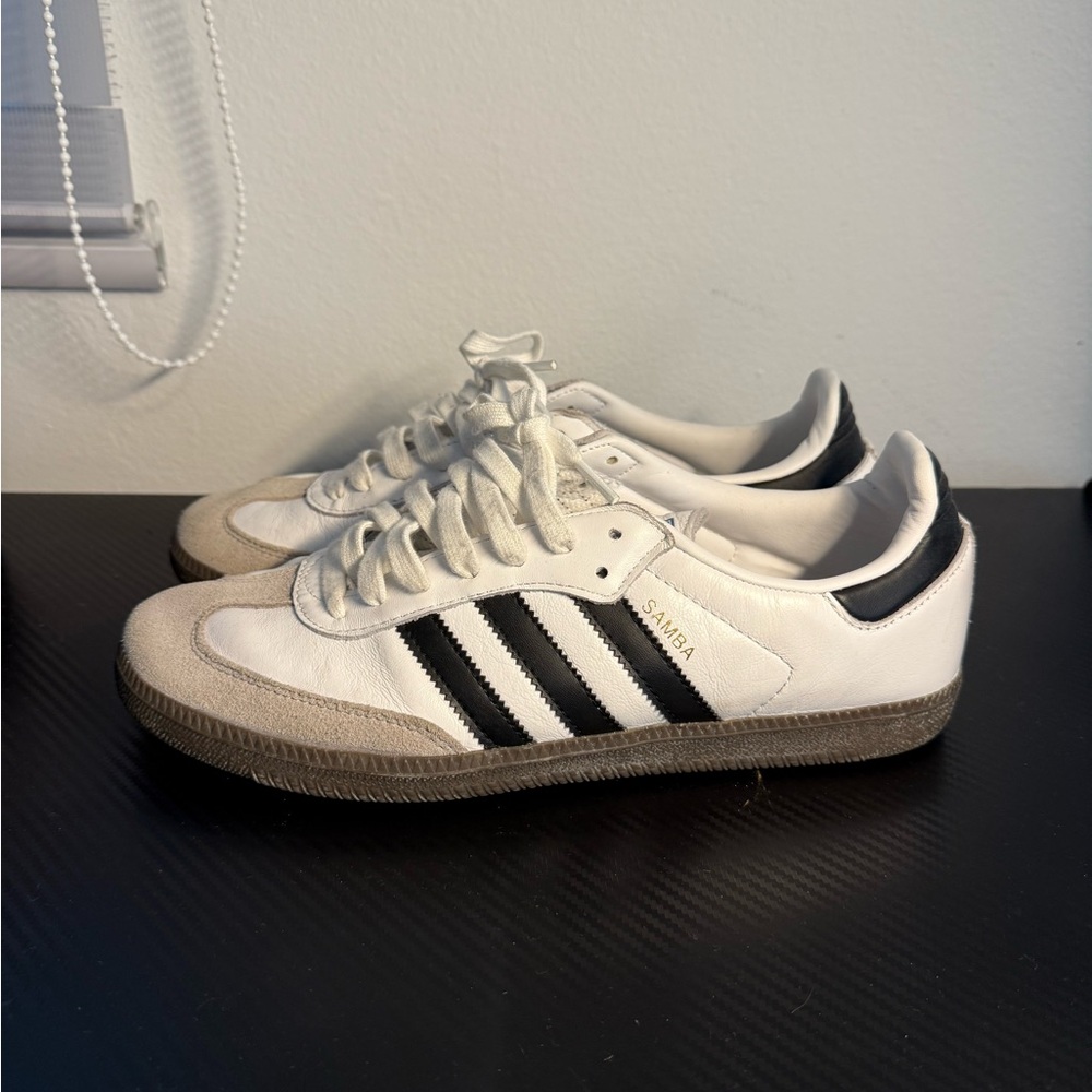 Adidas Samba White Black Sneakers